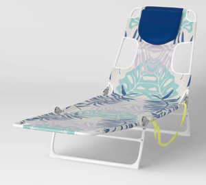 lot 153 image: Outdoor Portable Folding Beach Lounger Chair - Sun Squad