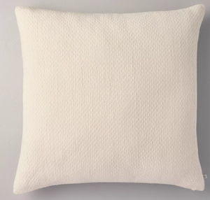 lot 158 image: 26x26 Micro Diamond Textured Euro Pillow Cream - Hearth & Hand with Magnolia