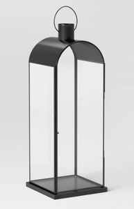 lot 228 image: Tall Metal Lantern Black - Threshold