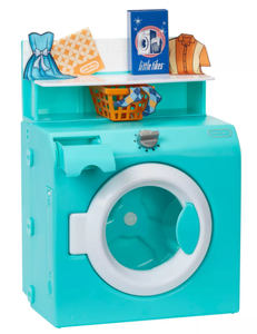 lot 229 image: Little Tikes Retro 50s Inspired Washer Dryer Realistic Pretend Play Laundry Washing Machine Appliance
