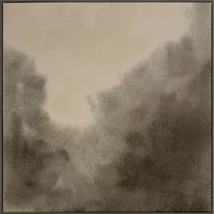 lot 240 image: 30x30 Blurry Treetops Framed Wall Art Canvas Board - Threshold designed with Studio McGee