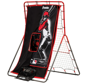 lot 412 image: Franklin Sports Switch Hitter Baseball Pitching Target  Rebounder Net