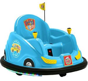 lot 422 image: CoComelon 6V Bumper Car, Battery Powered, Electric Ride on for Children by Flyba