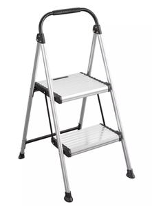 lot 432 image: Cosco 2 Step All Aluminum Step Stool Silver, 225 lb Capacity