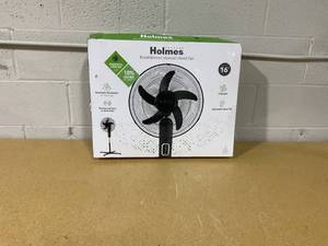 lot 334 image: Holmes 16 Blade Breeze Manual Stand Oscillating Fan