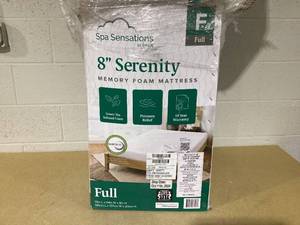 lot 429 image: Full Size Zinus Spa Sensations Serenity 8 Memory Foam Mattress