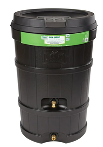 lot 37 image: Expert Gardener 48 Gallon Rain Barrel Plastic
