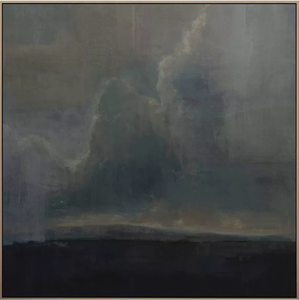 lot 84 image: 36 x 36 Moody Landscape Framed Wall Art - Threshold Designed with Studio McGee