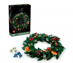 lot 91 image: LEGO Icons Wreath-Making Kit and Holiday Garland 10340