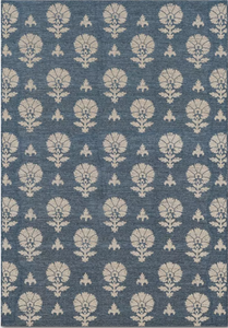lot 174 image: Block Print Outdoor Area Rug - Threshold