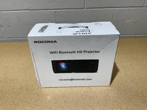 lot 29 image: ROCONIA 5G WiFi Bluetooth 4K Support Native 1080P, 15000LM Full HD Movie Projector, LCD Technology 300 Display Home Theater
