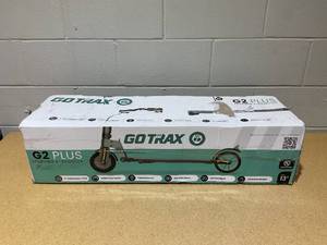 lot 34 image: GOTRAX G2Plus Foldable Electric Scooter for Adult Teens Age of 8 with 6 Tires, 200W 12mph