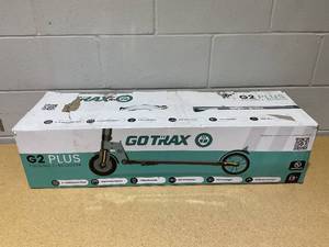 lot 35 image: GOTRAX G2Plus Foldable Electric Scooter for Adult Teens Age of 8 with 6 Tires, 200W 12mph
