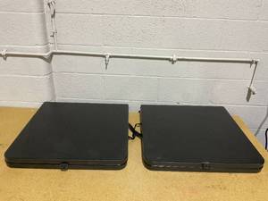 lot 273 image: LOT OF 2 Black Folding Table