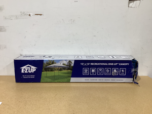 lot 466 image: E-Z UP 13x13 ONE-UP Instant Canopy Tent  Pop Up Outdoor Shade Tent