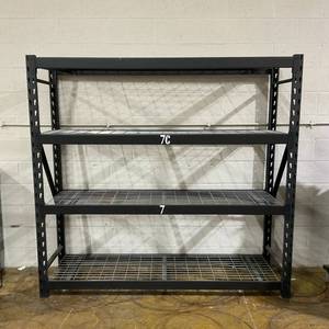 lot 494 image: Ironton 4-Tier Storage Shelving, 77in.W x 72in.H x 24in.D
