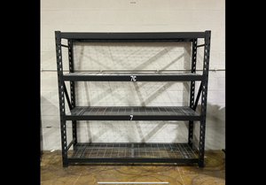 lot 497 image: Ironton 4-Tier Storage Shelving, 77in.W x 72in.H x 24in.D