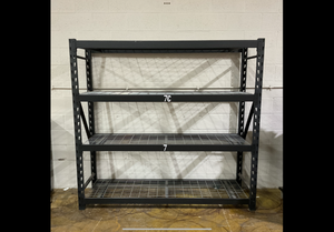 lot 499 image: Ironton 4-Tier Storage Shelving, 77in.W x 72in.H x 24in.D