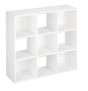 lot 186 image: Mainstays 9 Cube Storage Organizer