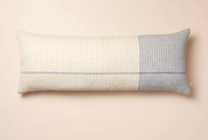 lot 271 image: 14x36 Color Block Decorative Lumbar Throw Pillow TanBlue - Hearth & Hand with Magnolia