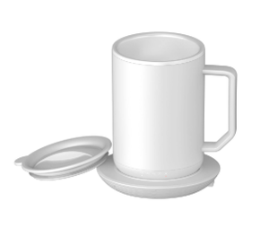 lot 283 image: IonMug Coffee Mug & Charging Coffee Mug Warmer Coaster, 12oz. Stainless Steel Coffee Mug with Lid