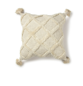 lot 285 image: LOT OF 2 Better Homes & Gardens Tufted Trellis Decorative 20 Square Throw Pillow