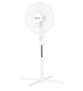 lot 338 image: Holmes 16 Blade Breeze Manual Stand Oscillating Fan White