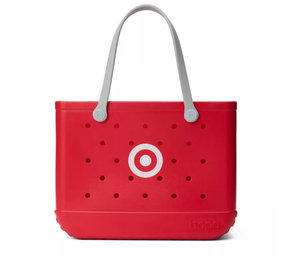 lot 362 image: Bogg Bag Original Bullseye Tote Bag - Red