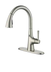 lot 366 image: Better Homes & Gardens Touchless Pull Down Kitchen Faucet in Satin Nickel