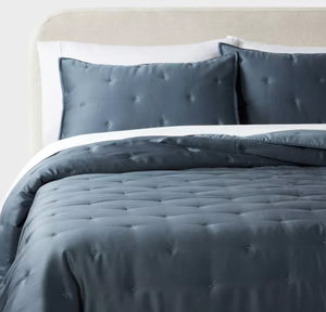 lot 376 image: 3pc FullQueen TENCEL Comforter and Sham Set - Threshold