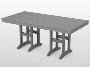 Moore POLYWOOD 35" x 70" Farmhouse Rectangle Patio Dining Table - Threshold GRAY