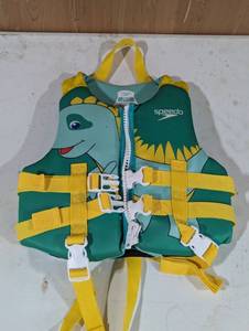 lot 116 image: Speedo Kids Life jacket - 30-50 Lbs - Coastguard Approved - Dino