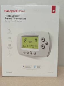 lot 80 image: Honeywell Home Smart Wi-Fi 7-Day Programmable Thermostat with Digital Backlit Display, Compatible with AlexaGoogle Assistant