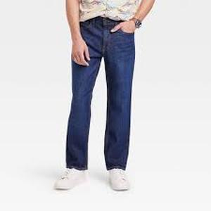 lot 25 image: Mens Goodfellow & Co Brooks Dark Blue Jeans Size 40 X 32 Straight Fit Flex