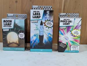 lot 29 image: 3 Pack Mini Party Lights - LavaMoonMushroom
