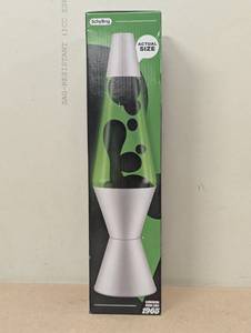 lot 53 image: 14.5 Lava Lamp Green - LAVA Modern Style, Electric Powered