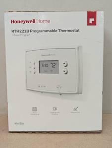 lot 61 image: Honeywell Home 5-2 Day Programmable Low Volt Thermostat White
