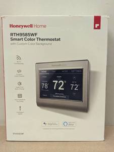lot 65 image: Honeywell Home Wi-Fi Smart Color 7-Day Programmable Smart Thermostat with Color-Changing Touchscreen Display