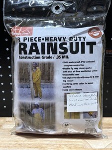 lot 4 image: 3 Piece Construction Grade Rainsuit