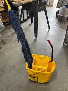 lot 26 image: Mop and Bucket, Broom Head