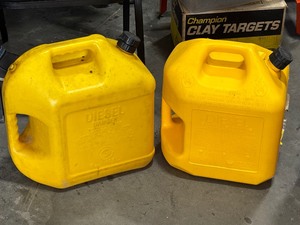 lot 35 image: DieselKerosene Cans