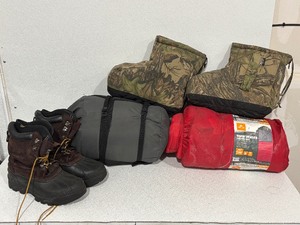 lot 45 image: Boots, Sleeping Bags, Foot Warmers