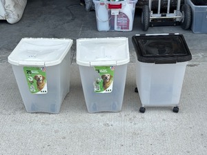 lot 63 image: Pet Food Containers