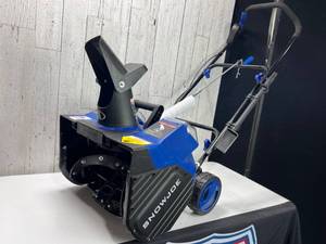 lot 142 image: Snow Joe Cordless Electric Snow Blower with Batteries and Controls