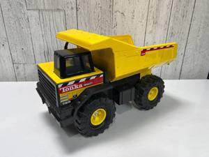 Tonka 768 Mighty Dump Truck in Yellow and Black Die-Cast and Plastic