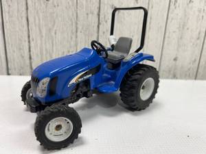 New Holland Blue Diecast Model Tractor with ROPS