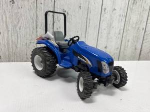 New Holland Blue Diecast Model Tractor with ROPS
