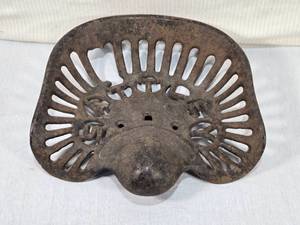 Vintage Sattley Cast Iron Tractor Seat