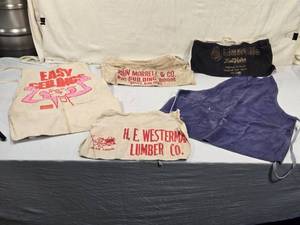 lot 11 image: Vintage Advertising Aprons and Pouches