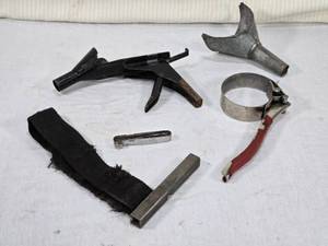 lot 25 image: Oil Filter Wrenches, Spout, Funnel